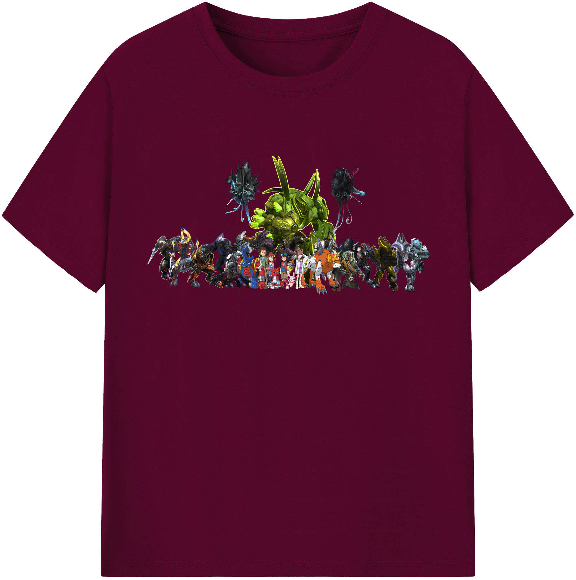 （画像用） Digimon デジタルモンスター/デジモン レディースカジュアルプリントTシャツ（綿100％）